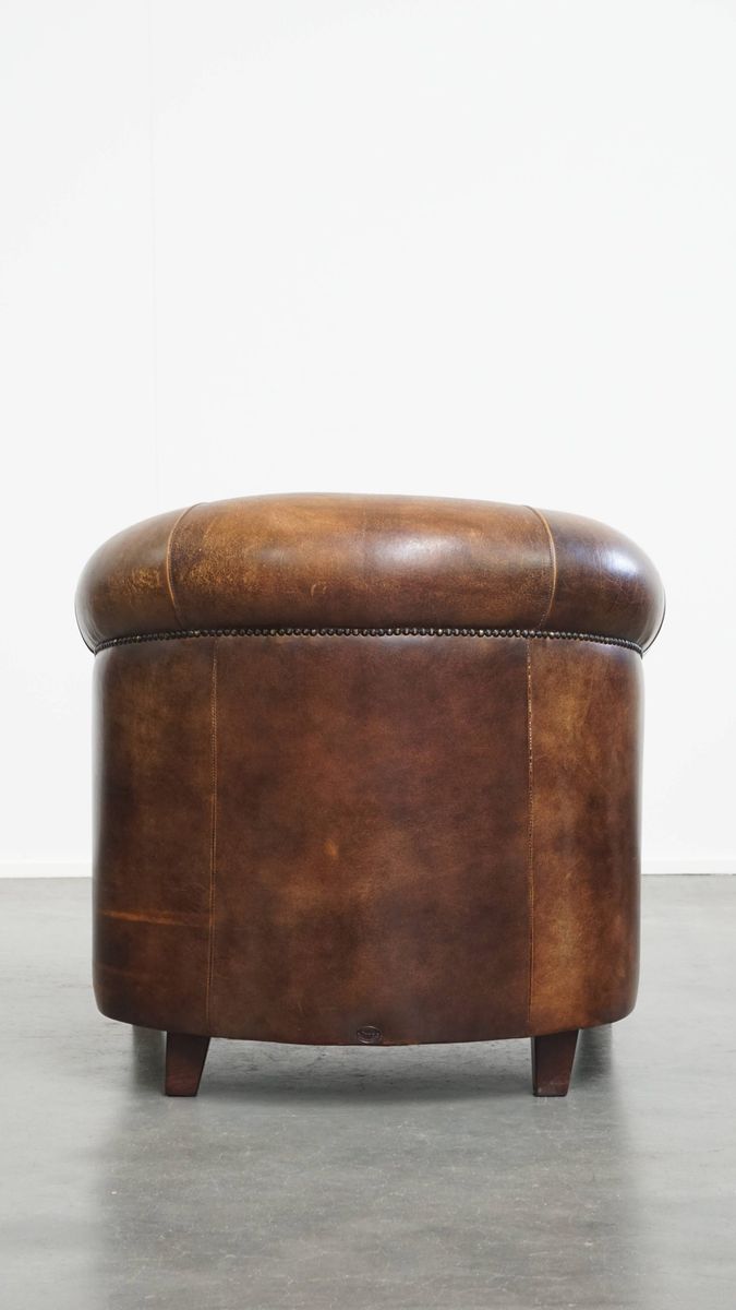 Comfortabele En Karaktervolle Schapenleren Clubfauteuil Met Een Prachtige Kleurstelling image 4