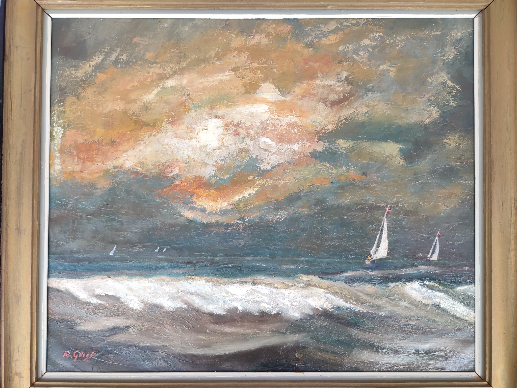 R. Geijp - Maritiem Schilderij image 4