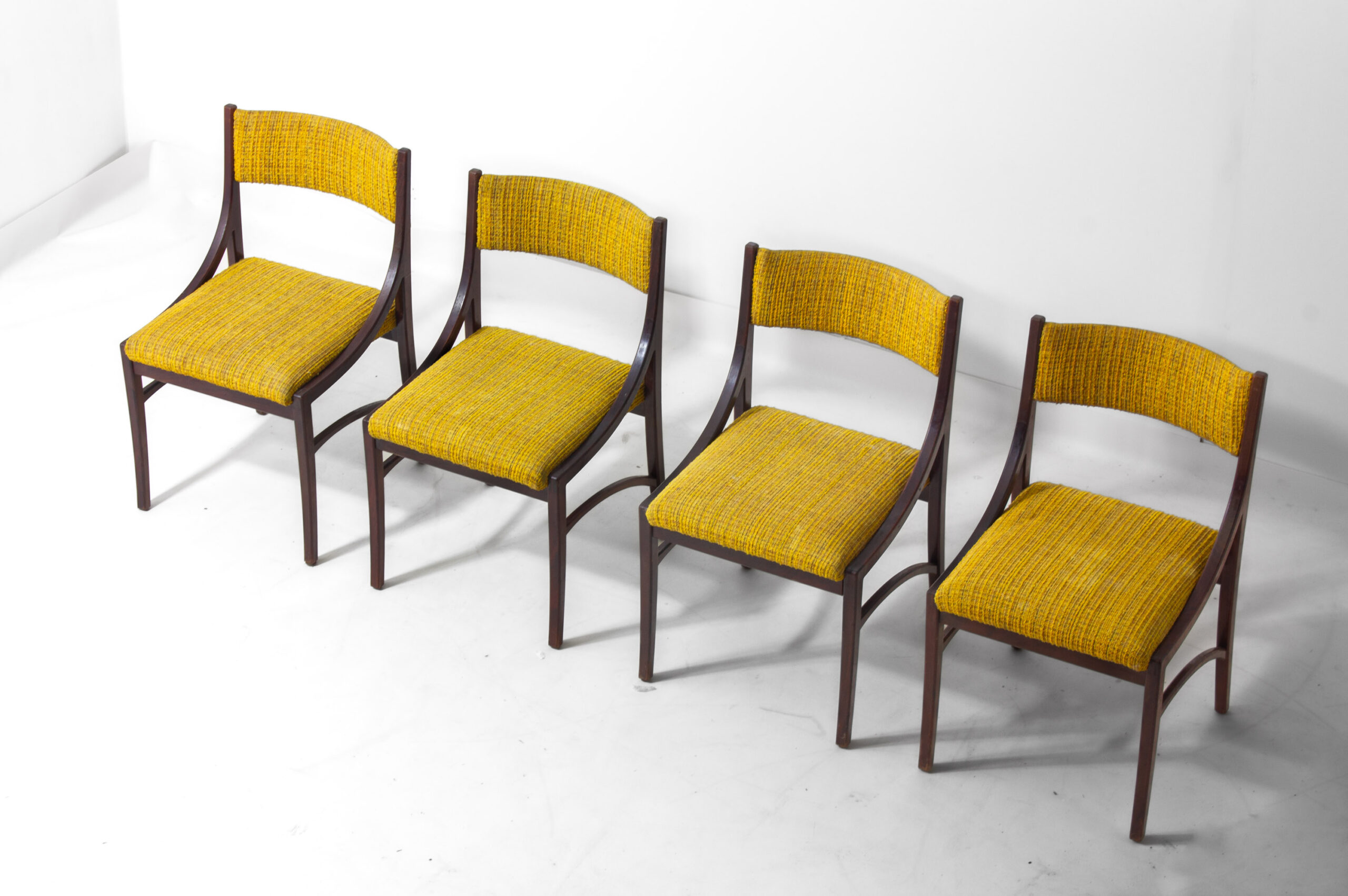 Vintage Set Van 5 Italiaanse Eetkamerstoelen Van Ico Parisi, 1960 image 3