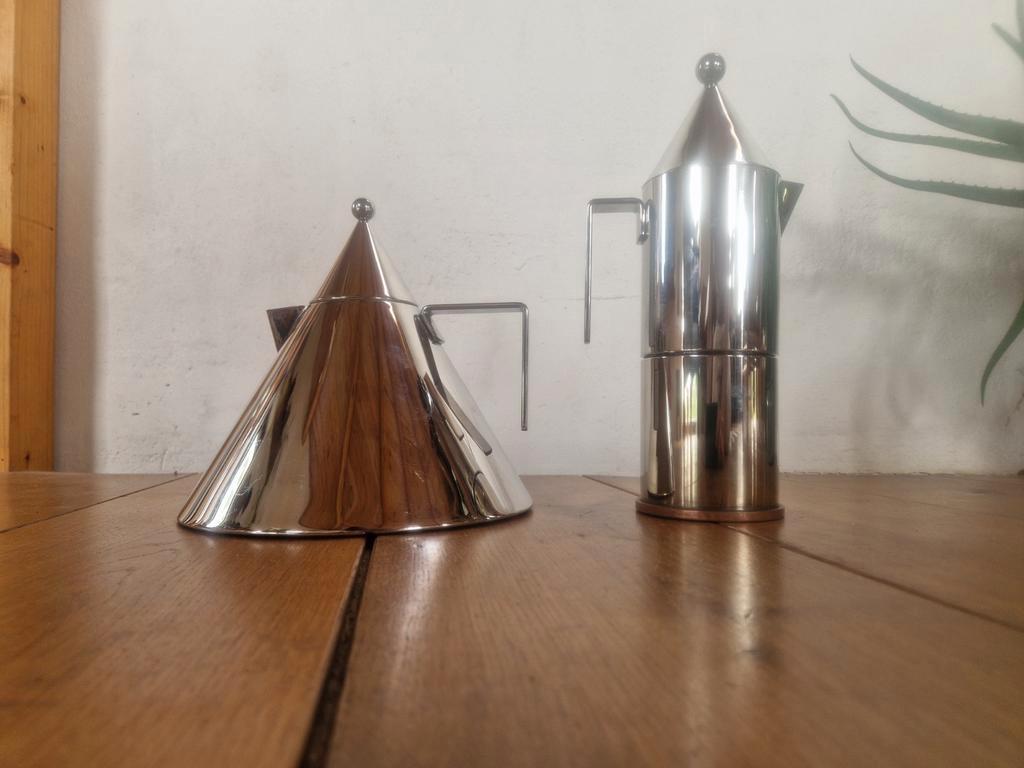 Alessi Conica Perculator & Theepot Memphis Stijl. image 4