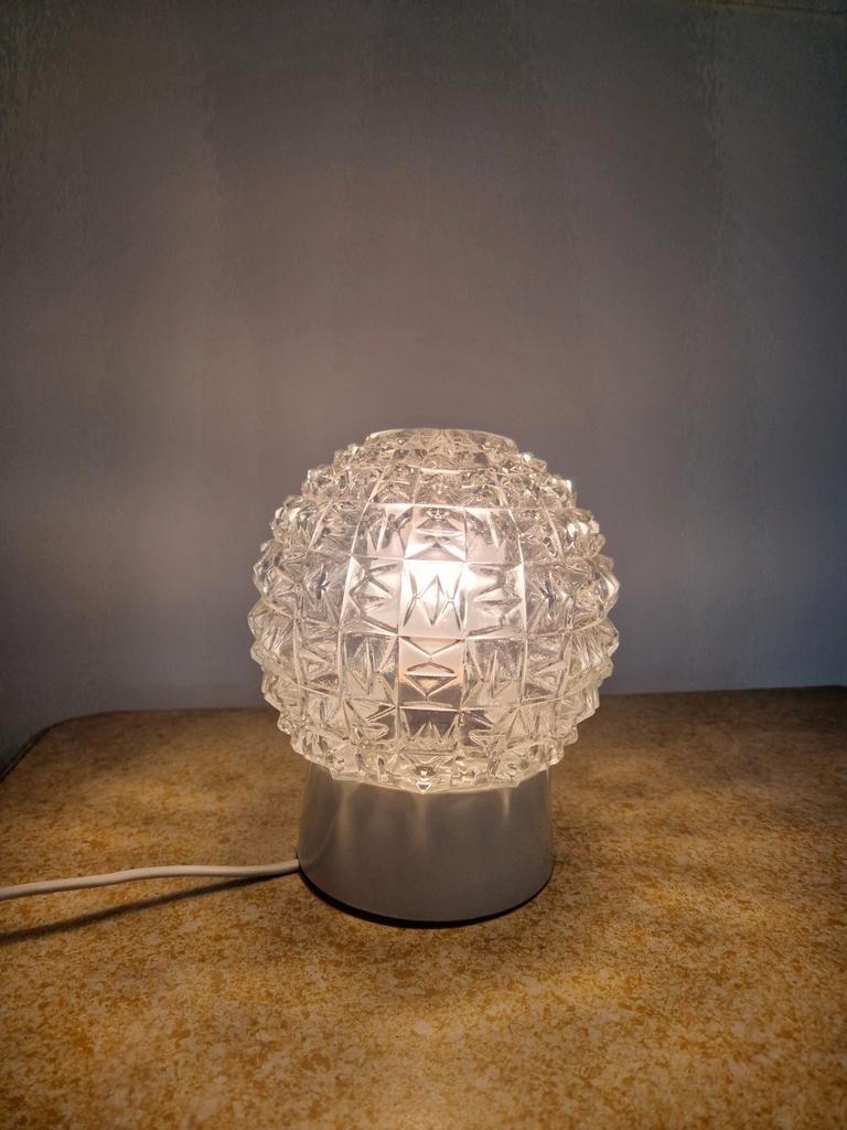 Vintage Mid Century Glazen Plafonniere image 2
