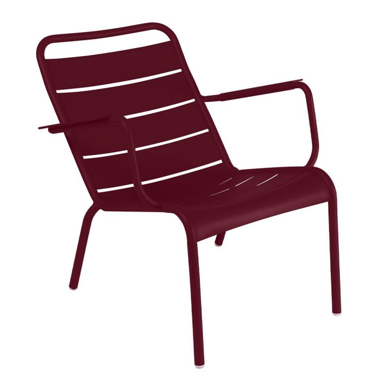 Fermob Luxembourg Low Fauteuil Met Armleuning Black Cherry image 2
