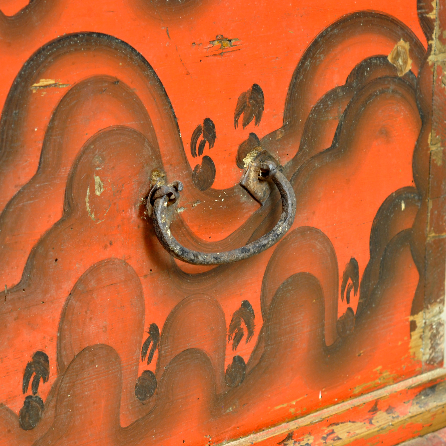 Folk Art Bruidskist, Circa 1850 image 10