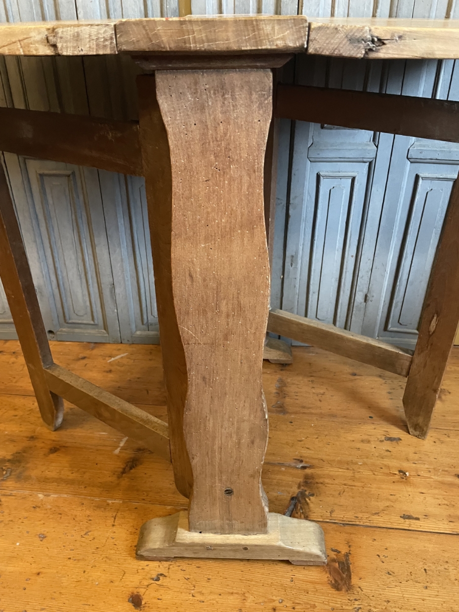 Wijnproeftafeltje Klaptafel Bijzettafel Frans Antiek image 11