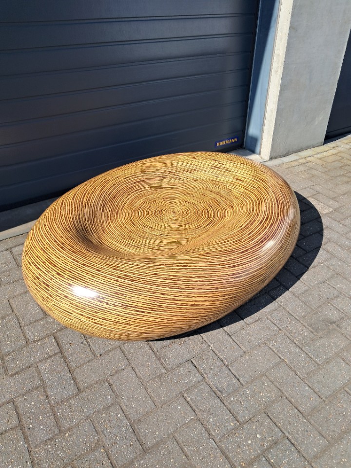 Unieke Jaren '70 Vintage Fiberglas Salontafel, Een Echte Eye-catcher! image 9