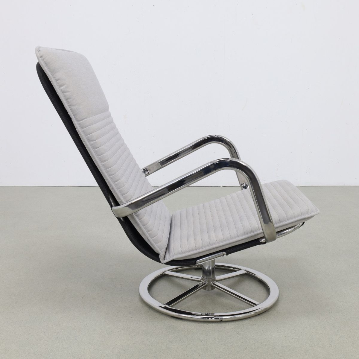 2x Vintage Draaifauteuil, 1980s Nieuwe Kussens image 4