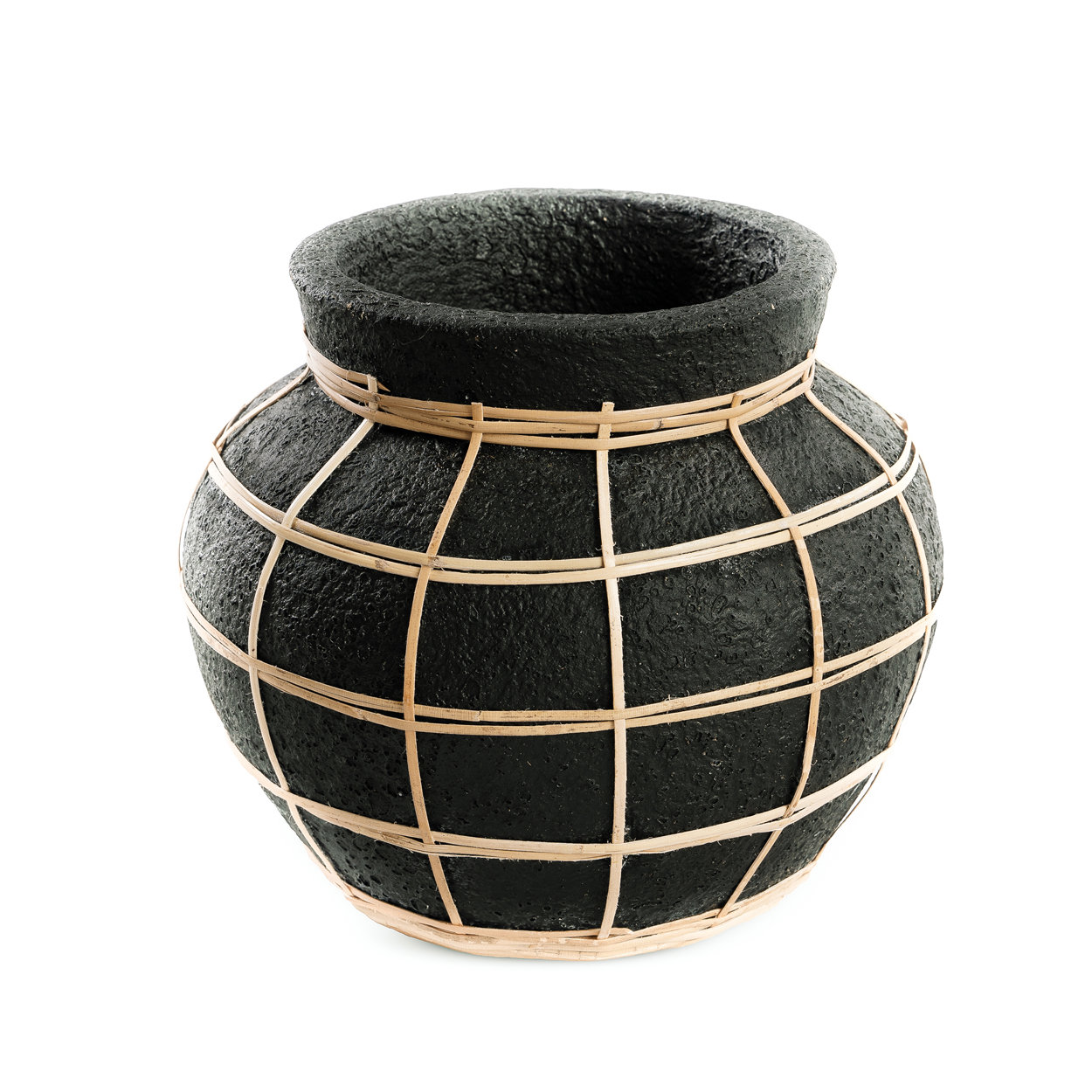 Bazar Bizar | De Belly Vaas - Zwart Naturel - S image 2