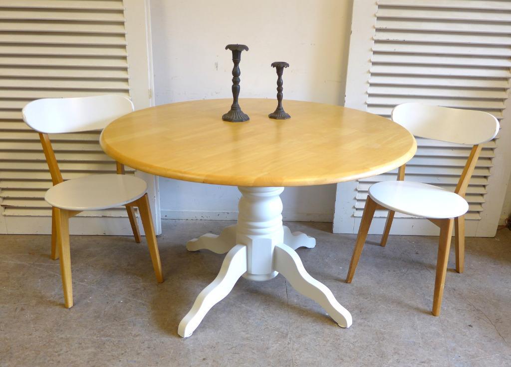 Prachtige Witte Landelijke Uitschuifbare Tafel image 22