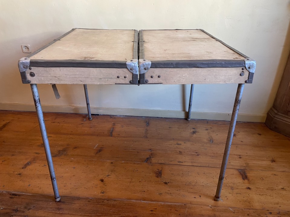 Picknick Koffer Tafel Voor Tubauto Jaren 50 Frans image 4