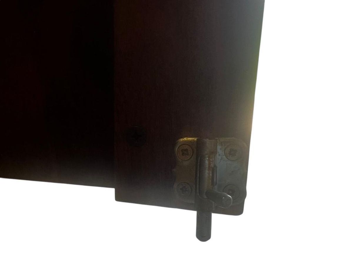 Vintage Dressoir / Retro Lange Extra Diepe Kast Donker Hout image 6