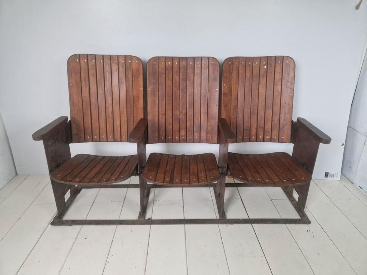 Jaren 30 Art Deco Cinema Bioscoop Stoelen Bankje image 2