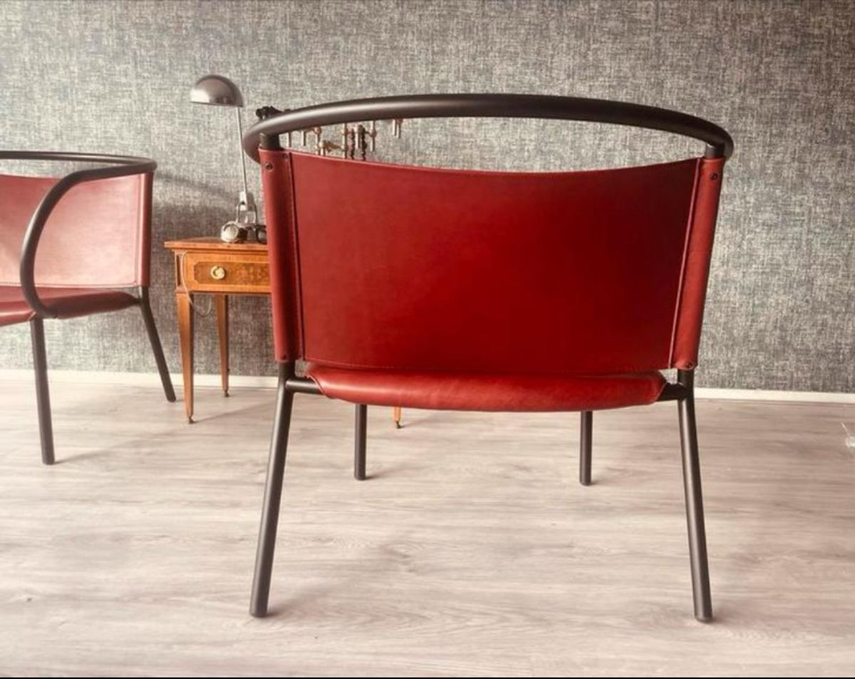 2x Danish Design- Afteroom Lounge Chair, Cognac Leather, Menu image 16