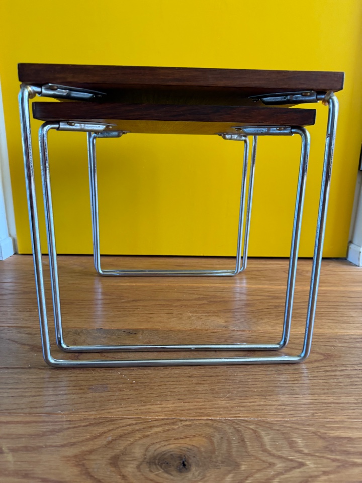 2 Vintage Bijzettafeltjes Jaren 60 image 16