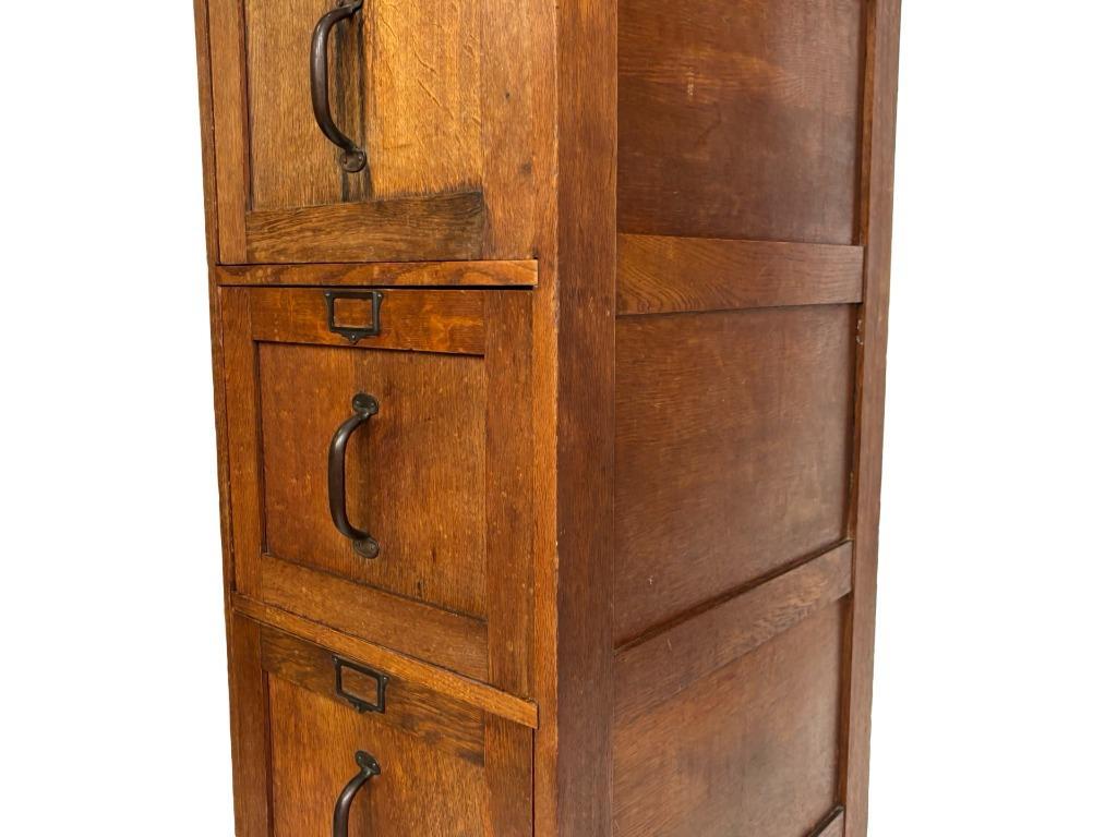 Antieke Oude Eiken Notariskast Eye Catcher Ladekast Jaren 30 image 25