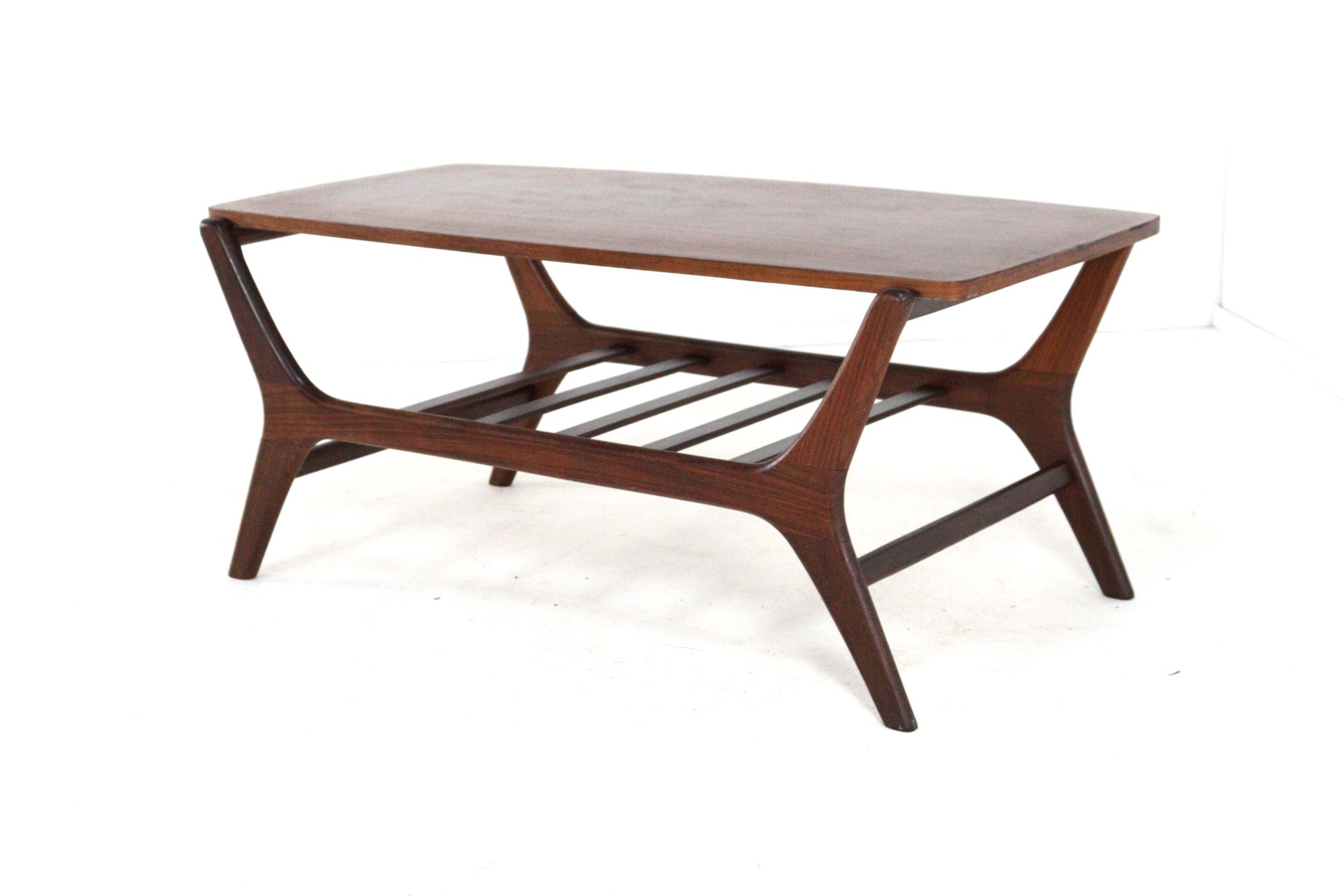 Vintage Salontafel Met Omkeerbaar Blad 'vinkega' image 2
