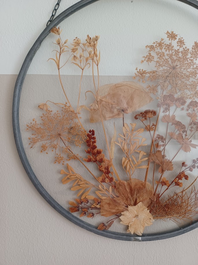 Vintage '70, Botanische Glaskunst. Gedroogde Bloemen En Planten. image 5