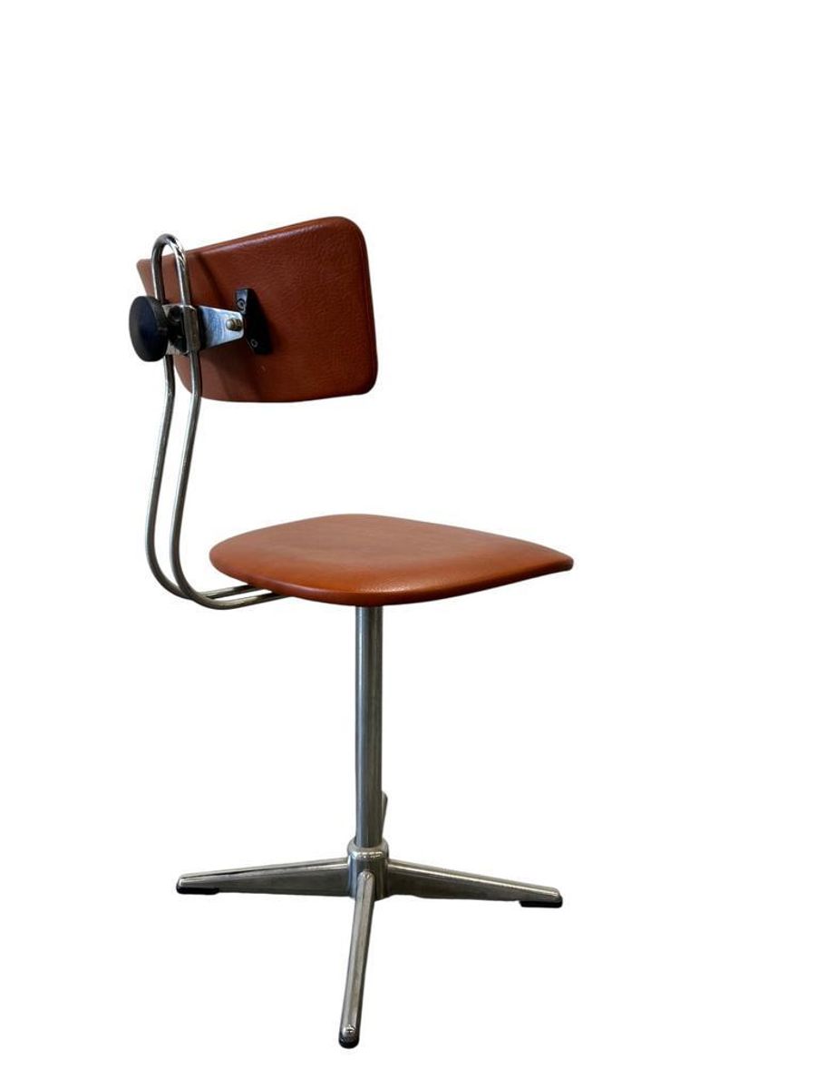 Vintage Oranje Bureaustoel / Desk Chair image 6