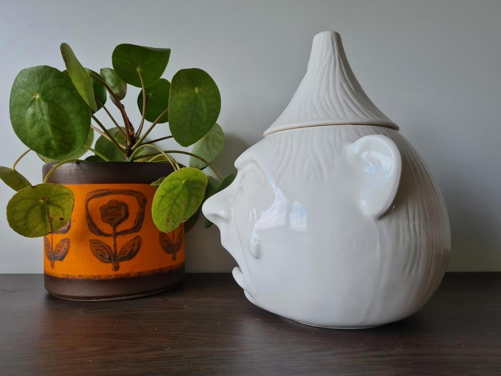 MamboCat Oskar Voorraaddoos M, grijs, diameter 16 cm, uienpot met
