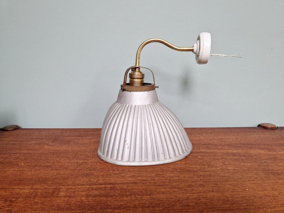 Wandlamp Met Zwanenhals Van Gemercuriseerd Glas, 1930 image 10