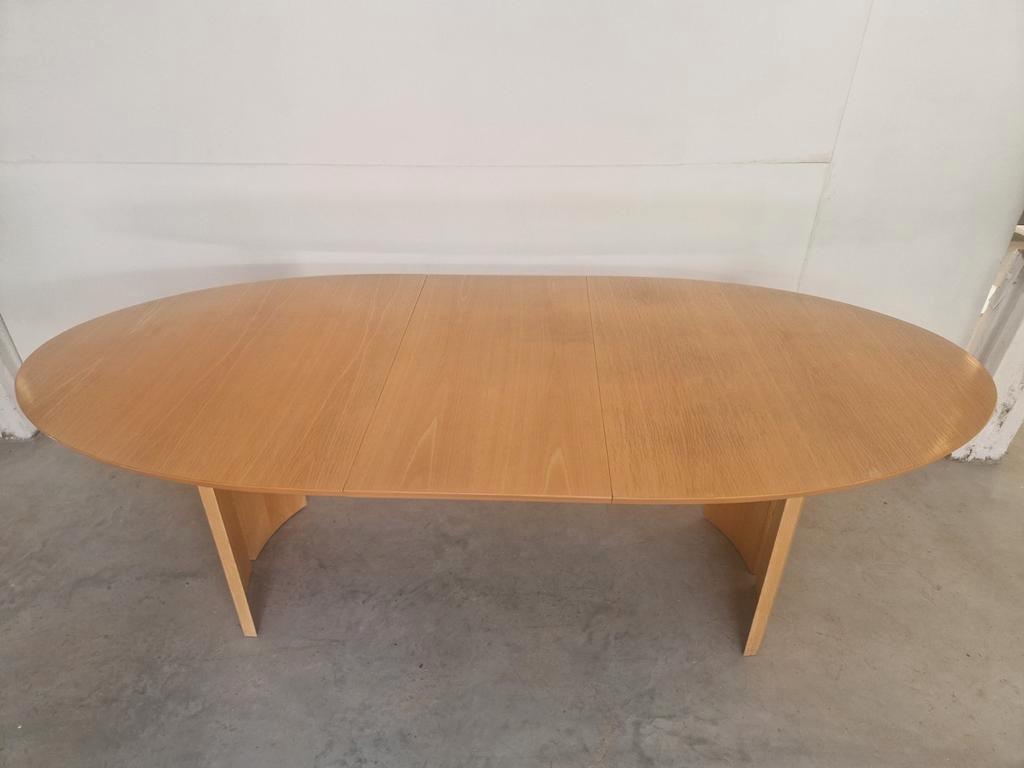 Vintage Massief Houten Ovale Uitschuifbare Eettafel Design image 7