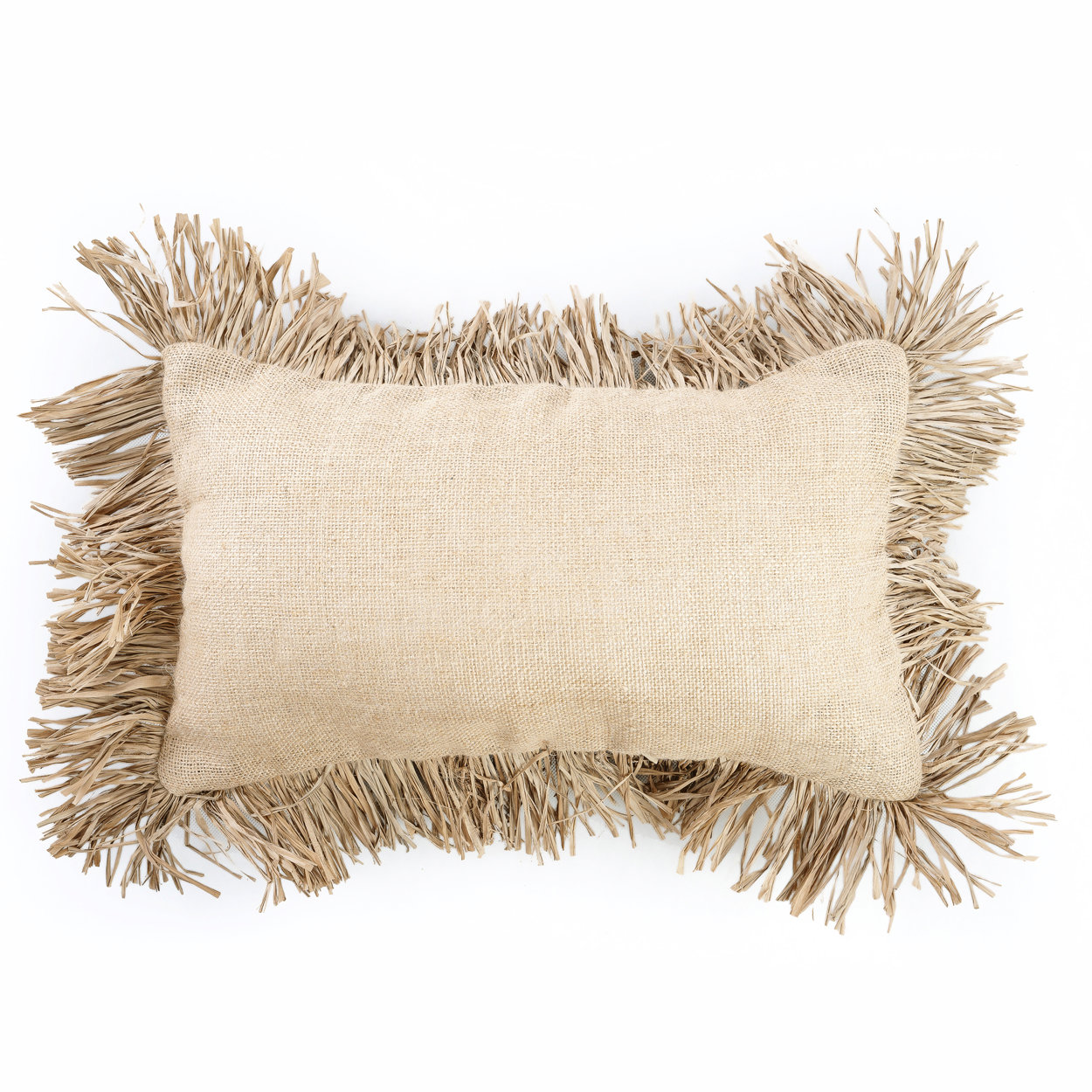 Bazar Bizar |de Jute Bonita Kussenhoes - Naturel - 30x50 image 2