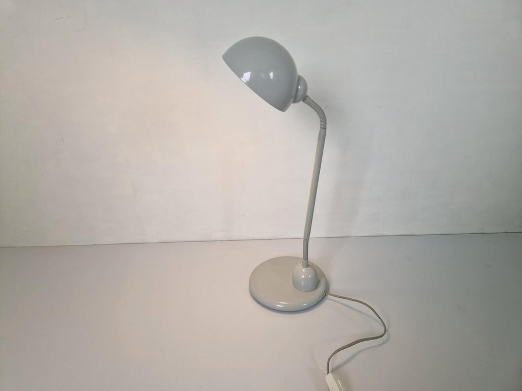 Vintage Grijze Bureaulamp Gooseneck Postmodern Design image 7