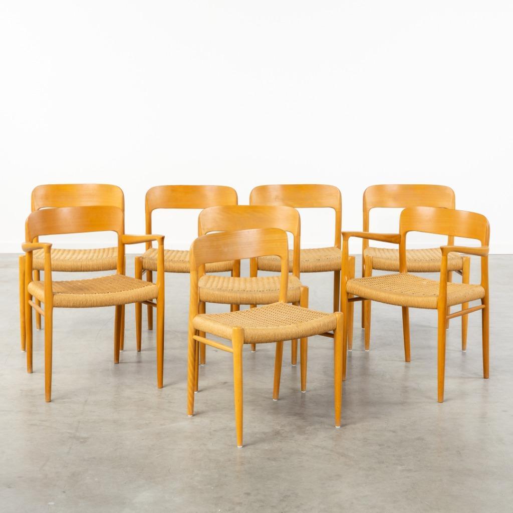 Set Van 8 Stoelen Niels Moller Voor Mollers Mobelfabrik image 2