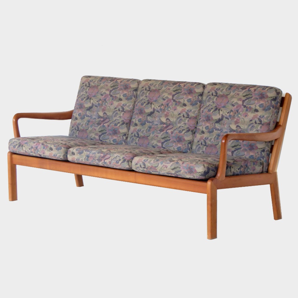 Vintage 3-Zits Deense Design Bank Van L. Olsen & Son, 1960S image 3
