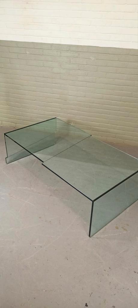 Vintage Design Glazen Salontafel, Postmoder image 12