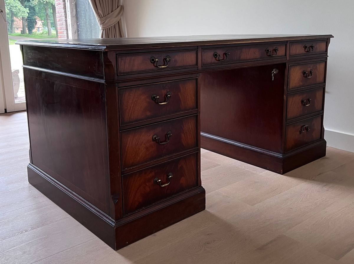 Klassiek Bureau Aan Beide Zijden Bruikbaar, 160 X 90 Cm image 10