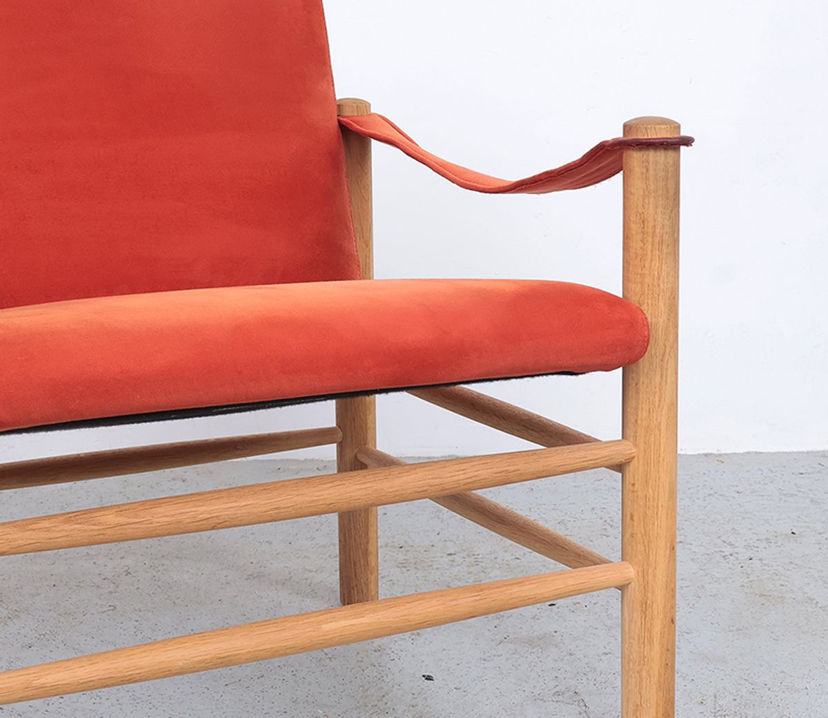 Safari Stoelen Van Eikenhout, Skipper Møbler 1980s image 9