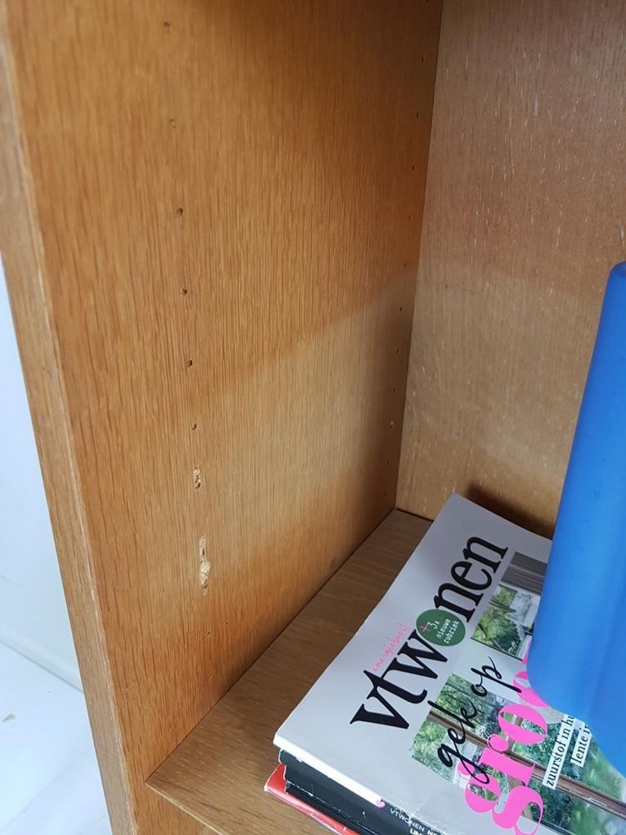 Vintage Grote Eiken Boekenkast Deens | Fineer Oak Danish image 6