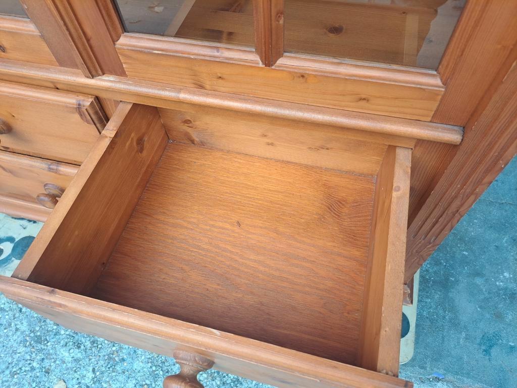 Grenen Ladekast Vitrine Kast image 5