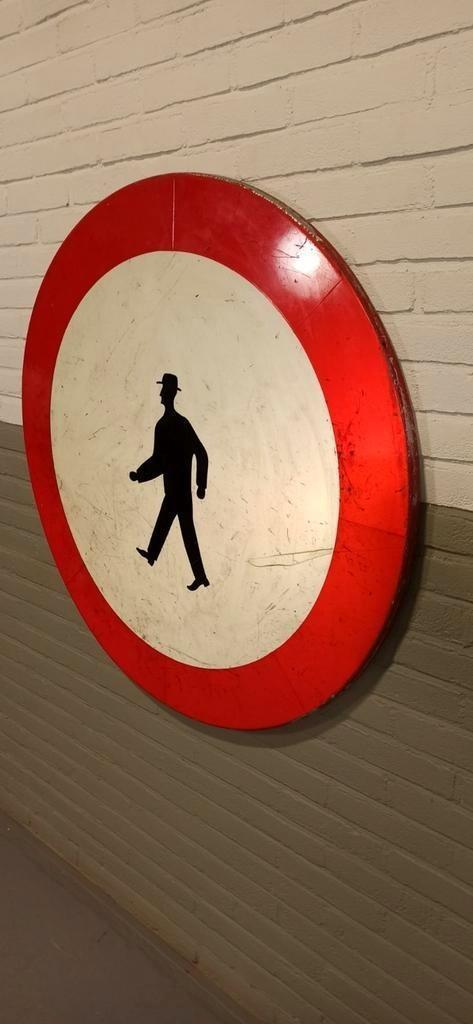 Vintage Verkeersbord, Diameter 100 Cm image 8