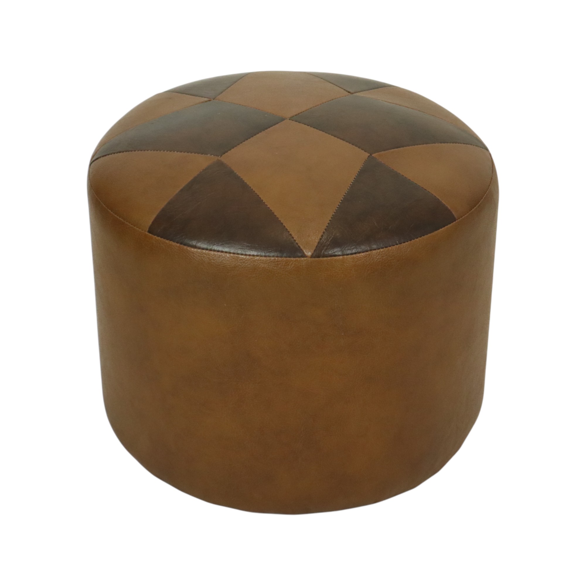 Ronde Vintage Poef Bruin Stermotief Skai Sixties image 10