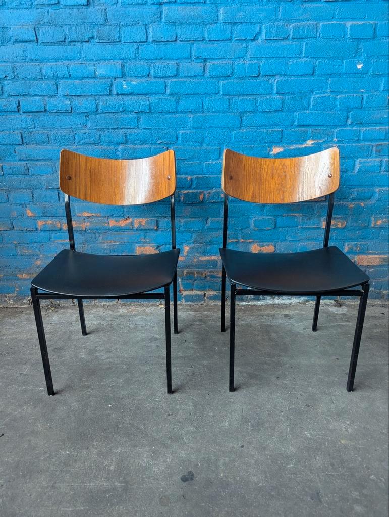 2x Vintage Industriële Stoelen, Italië 1960s image 9
