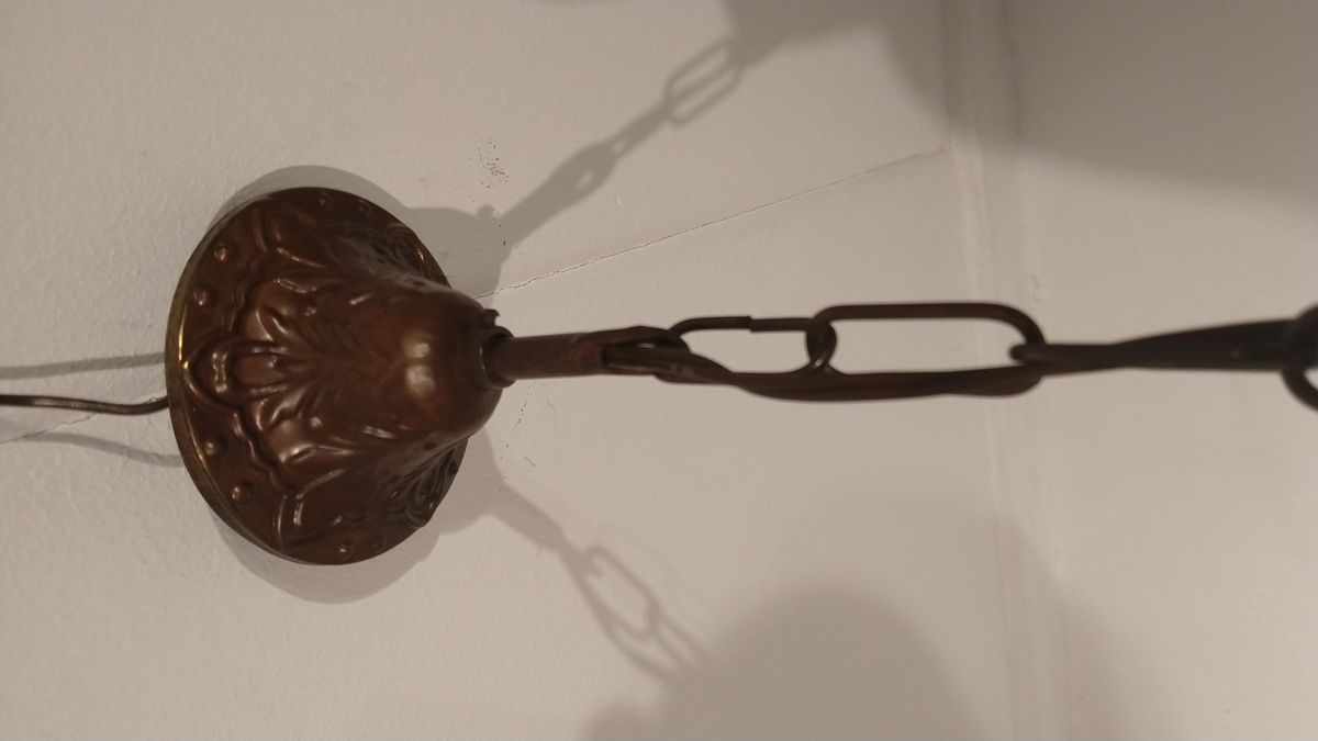 Vintage Hanglamp Diamant Glas image 8