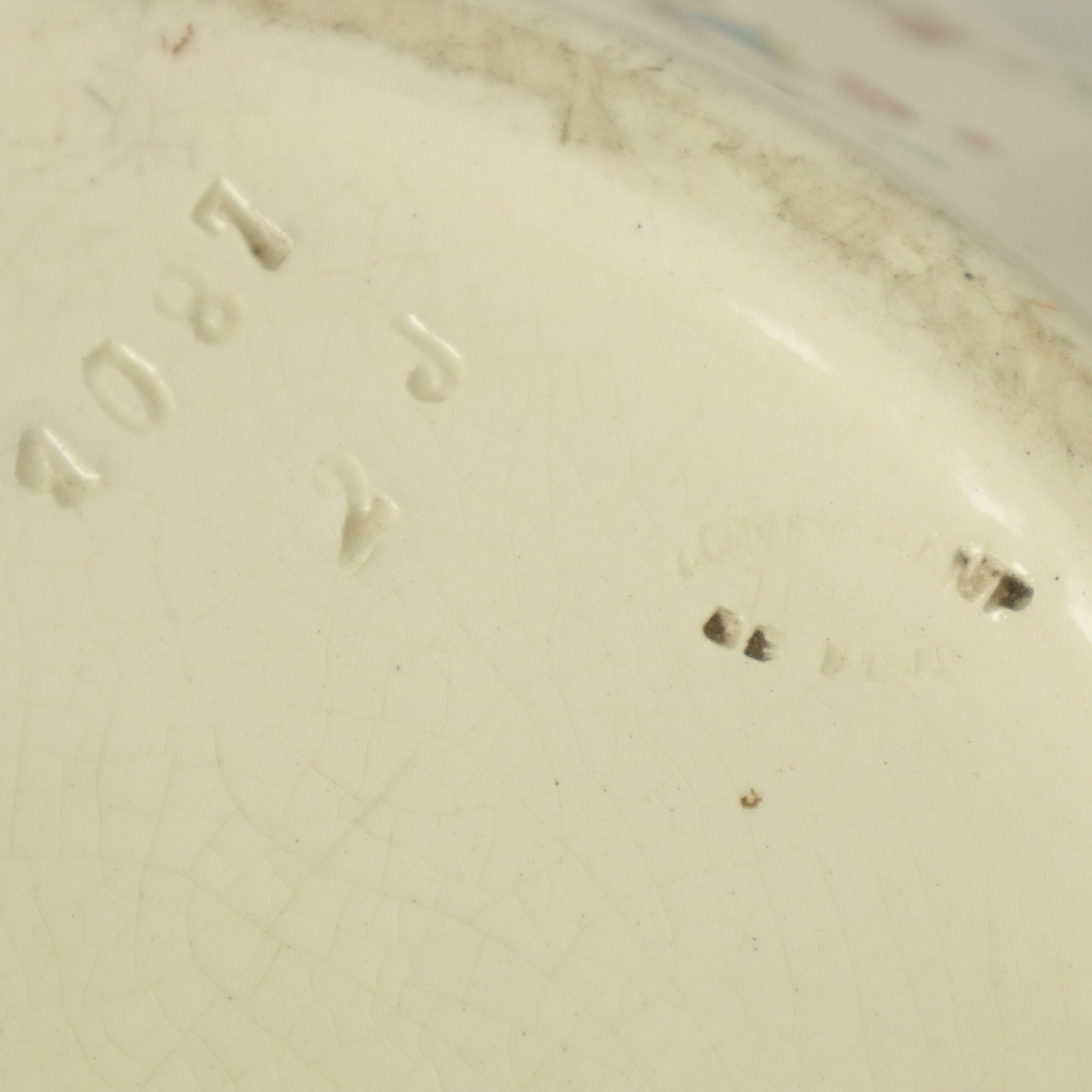 Grote Polychrome Bloempot Cache Pot Longchamp Frankrijk 36cm image 16