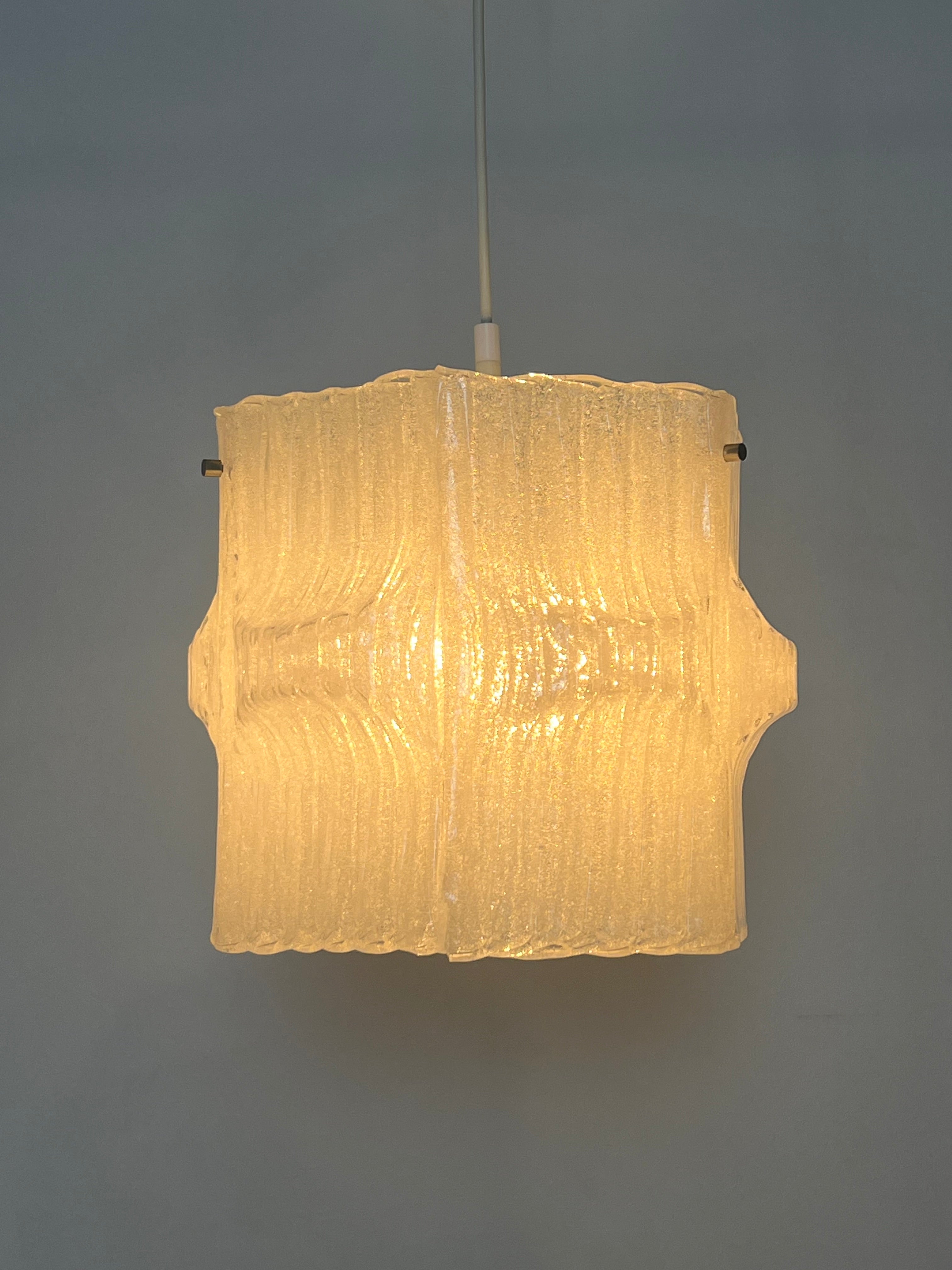 Vintage Pendant Lamp – Ice Lucite image 4