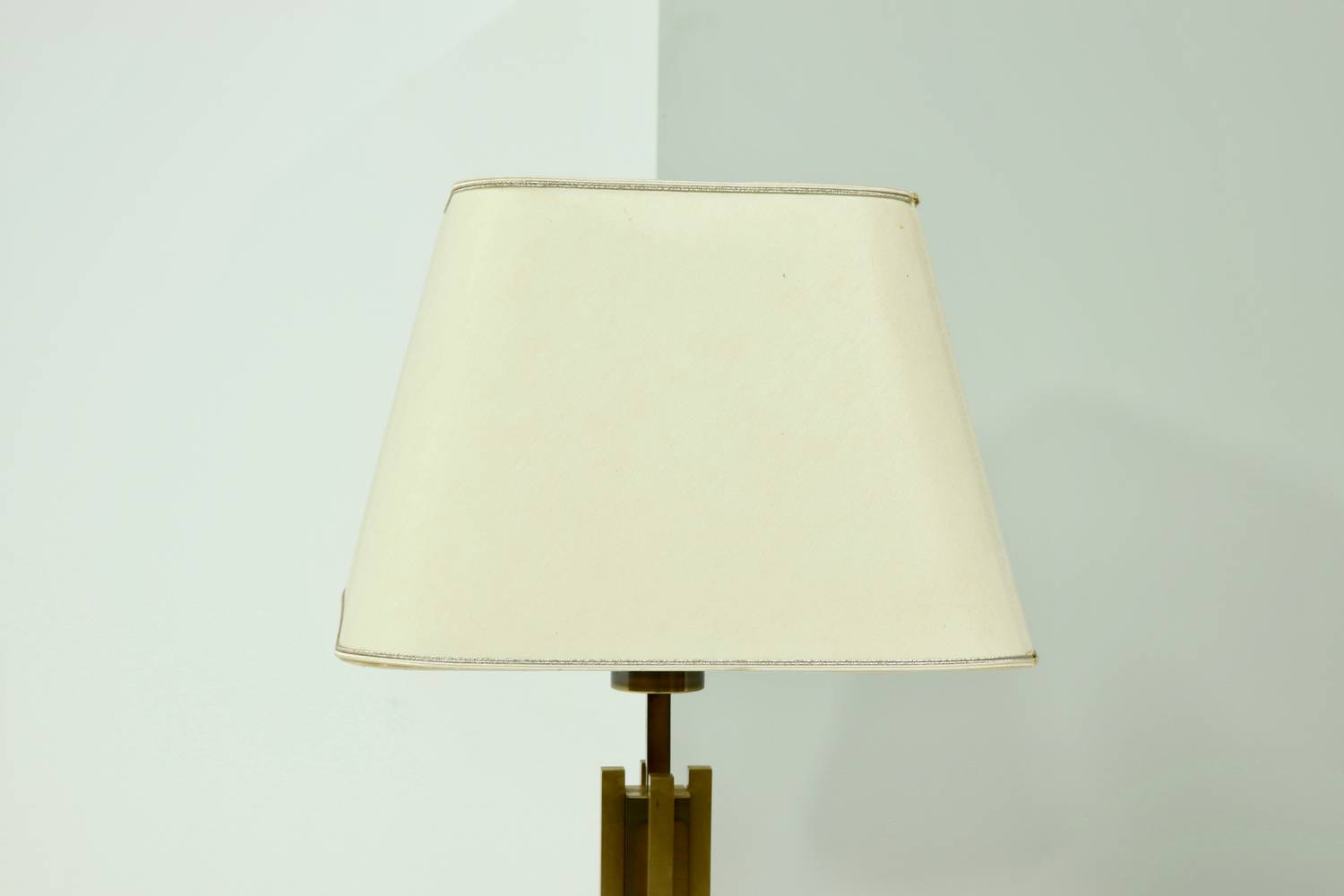 Willy Rizzo Style Brass And Copper Table Lamp 1970s image 8