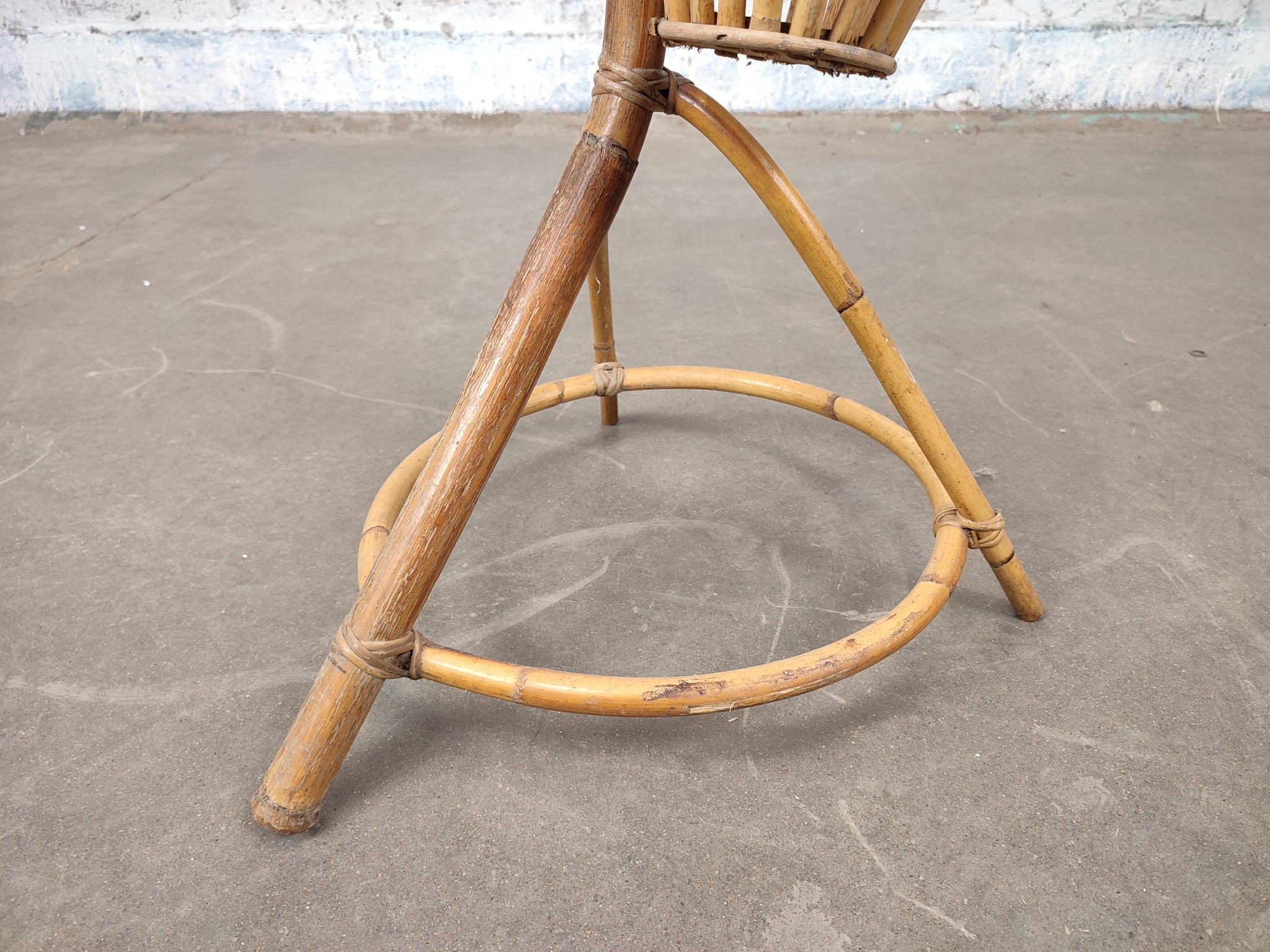 Vintage Rotan Plantenstaander image 6