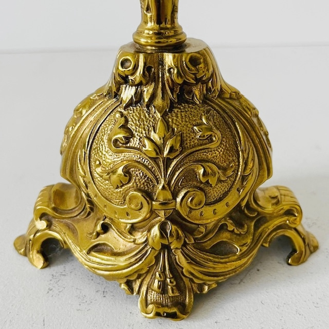 Gotische Messing Candelabra Met Vijf Armen Barok image 7