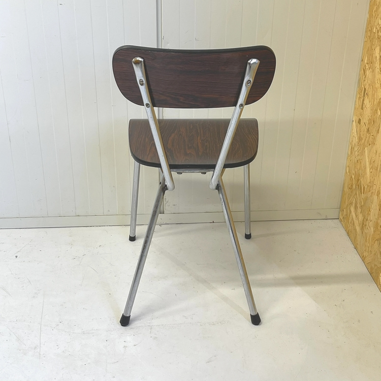 Vintage Keukenstoel Rosewood Formica Sixties image 3