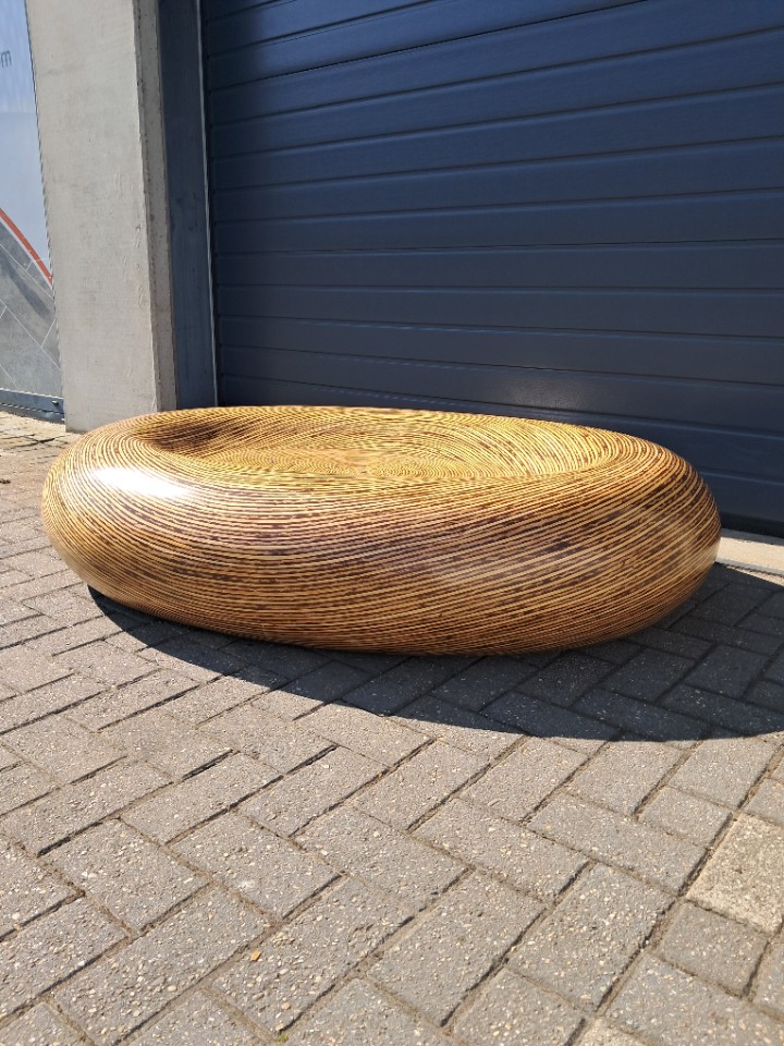 Unieke Jaren '70 Vintage Fiberglas Salontafel, Een Echte Eye-catcher! image 5