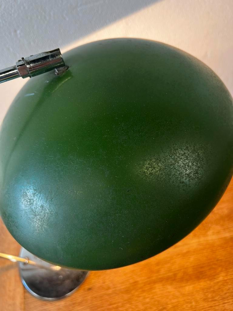 Vintage Industriële Groene Tafellamp / Desk Lamp image 4