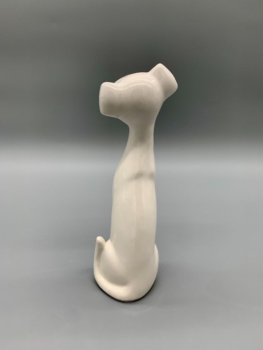 Vintage Longneck Hondje Wit image 5