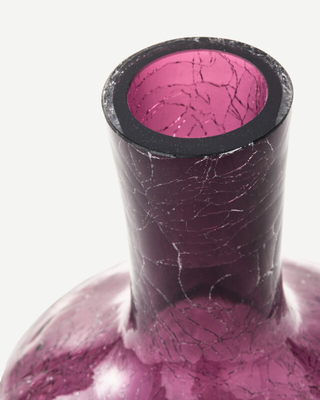 Polspotten | Gecraqueleerde Glazen Bolvaas S image 3