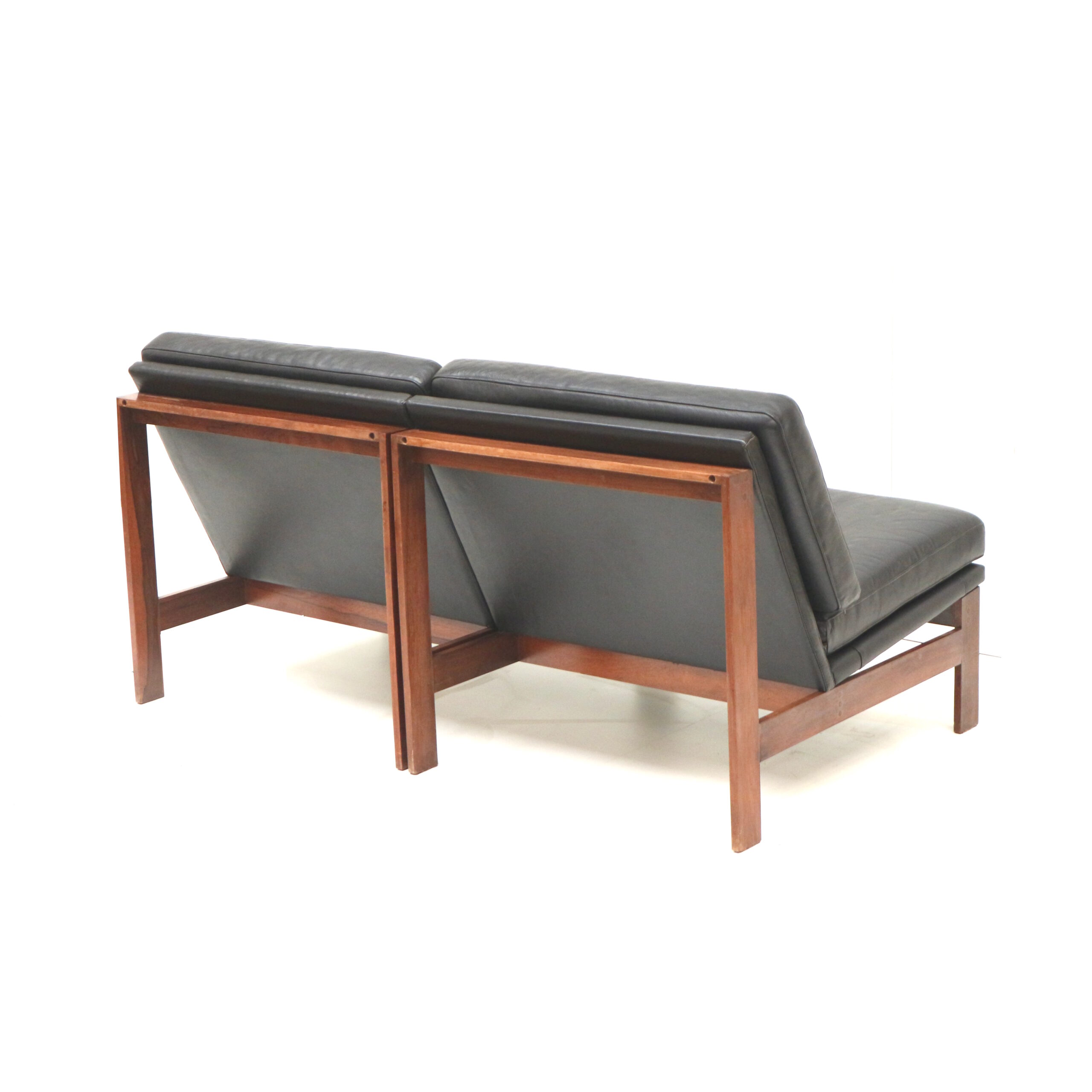 2X Moduline Fauteuils Ontworpen Door Ole Gjerløv Knudsen & Torben Lind Voor Cado, 1960S image 6
