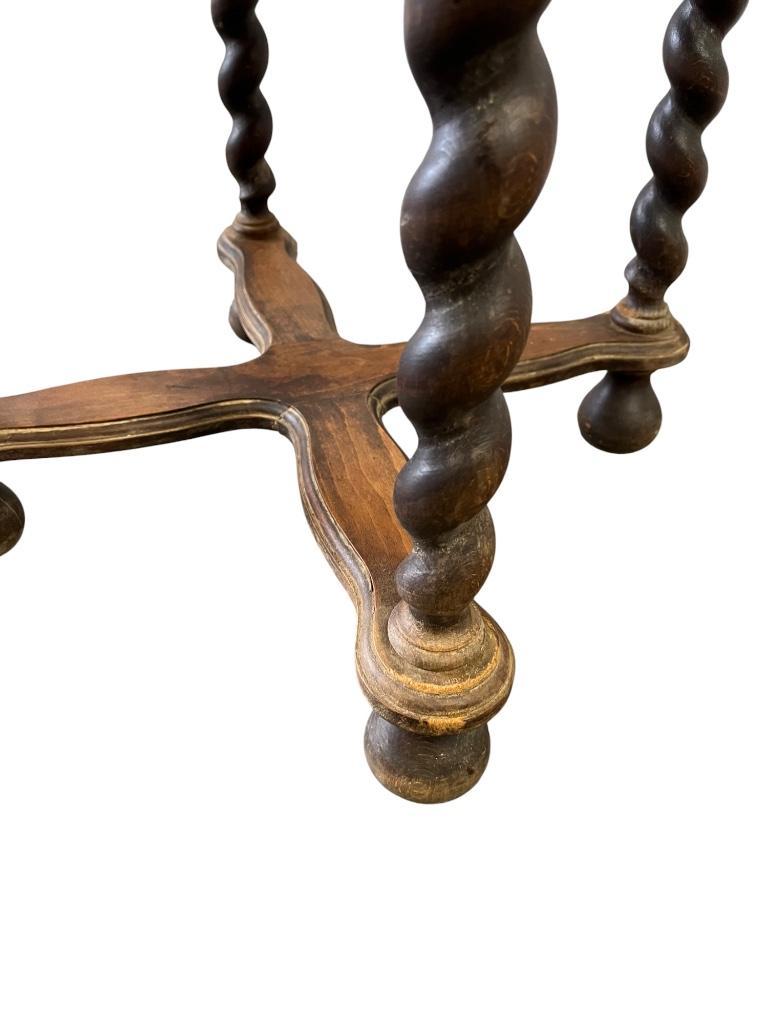 Vintage Houten Pied De Stal / Bijzettafel / Plantentafel image 9