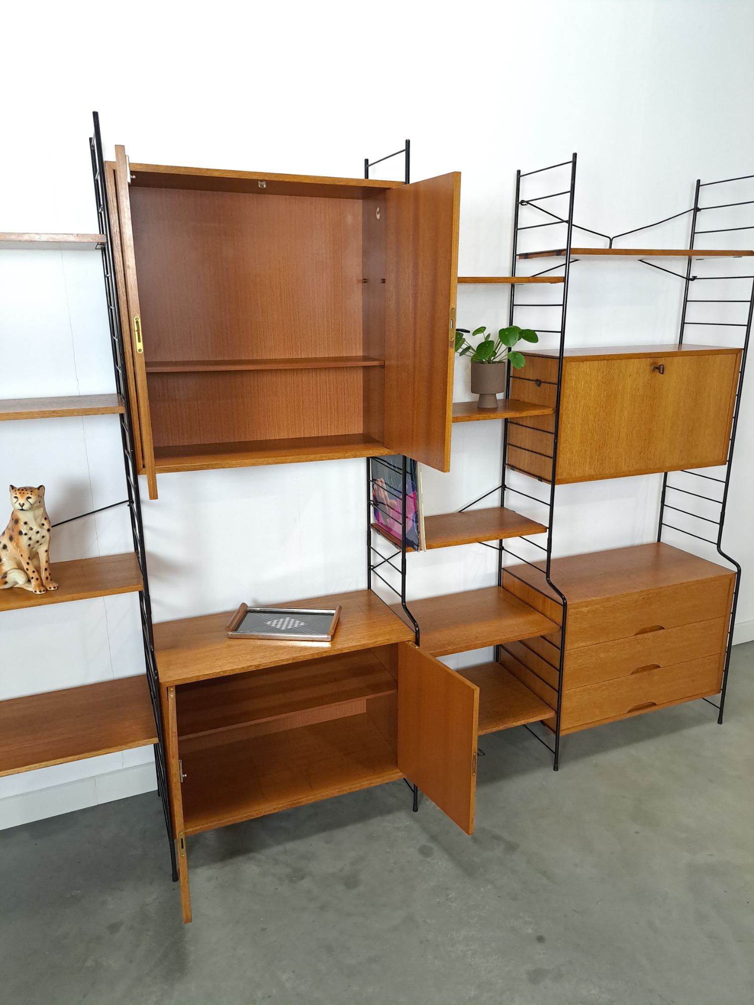 Design Whb Teak Modulair Lp Wandsysteem Vrijstaand image 9